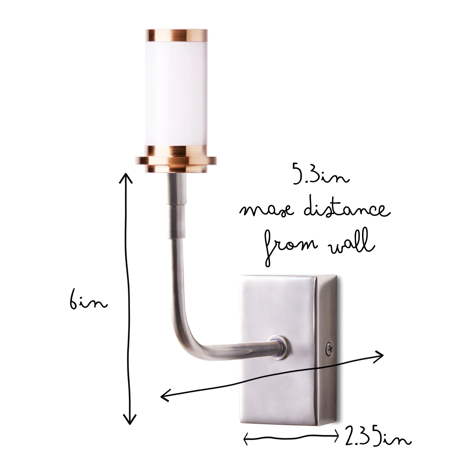 Matchbox cordless wall fitting in antique silver - Image 9