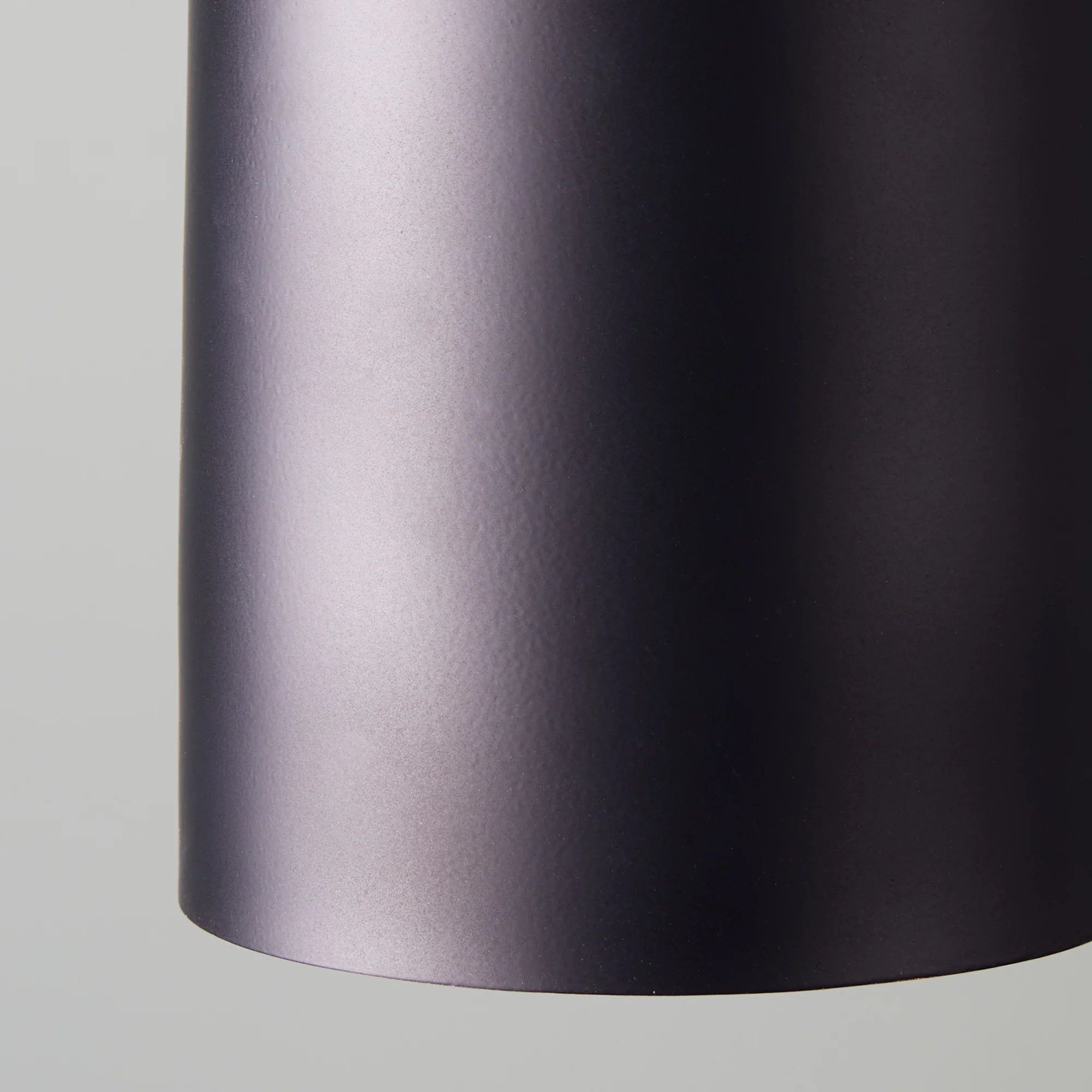 McMegan black pendant light with antiqued brass interior - Image 4