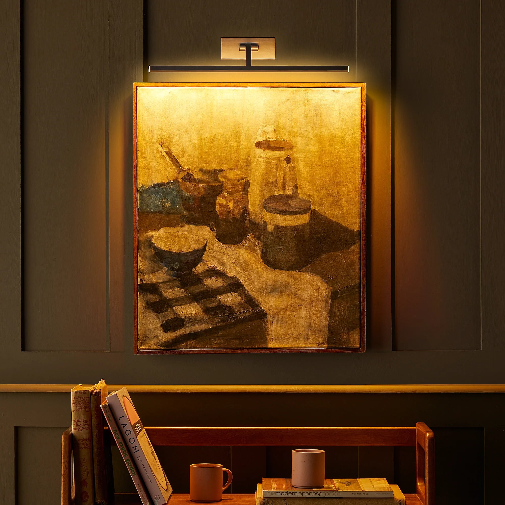 Medium Blake picture light in bronze - Image 3