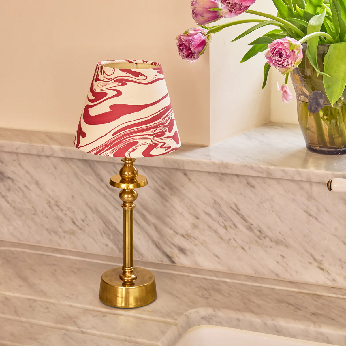 Phileas cordless table lamp in antiqued brass by Matthew Williamson - Image 13
