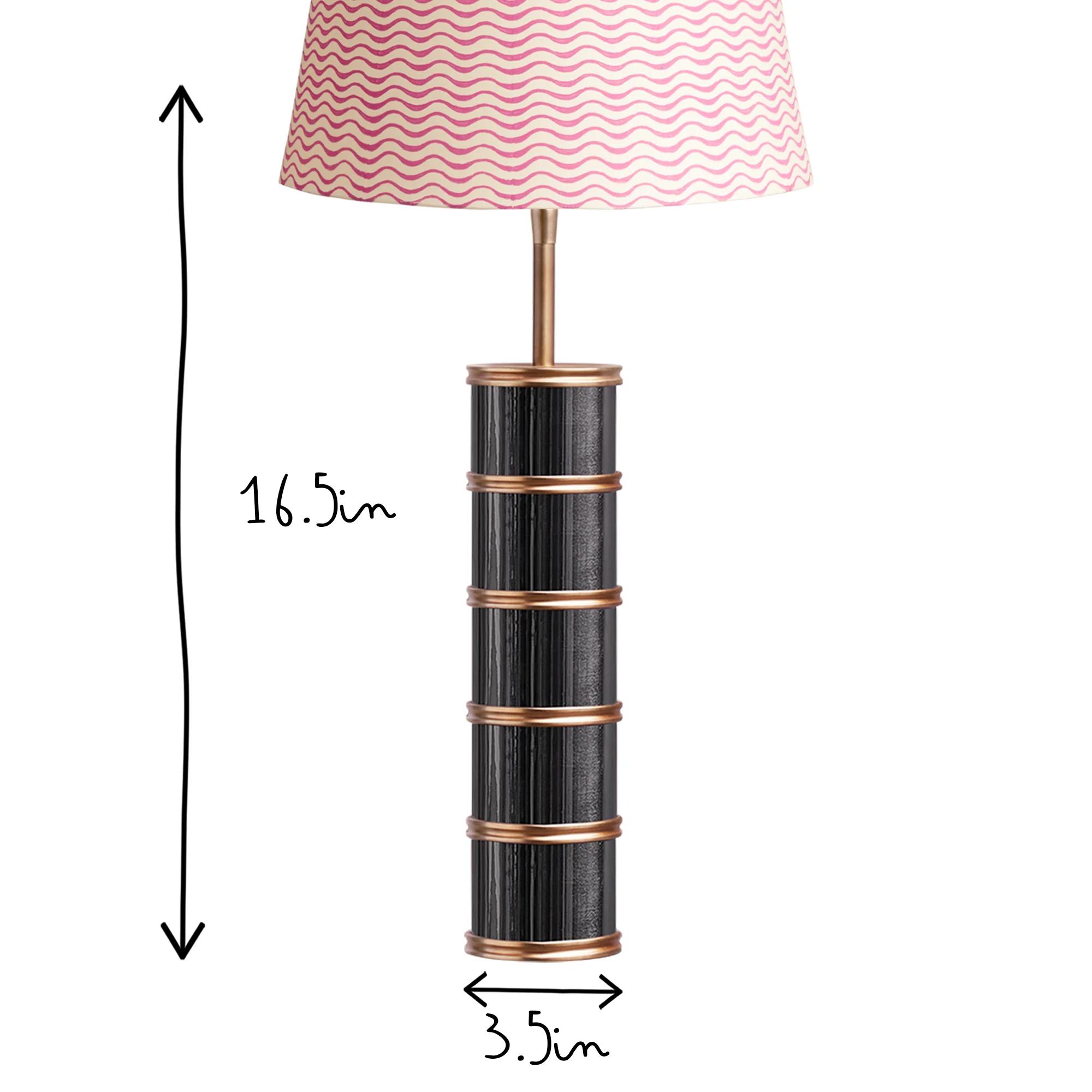 Rastrick table lamp in black nickel and antiqued brass - Image 7