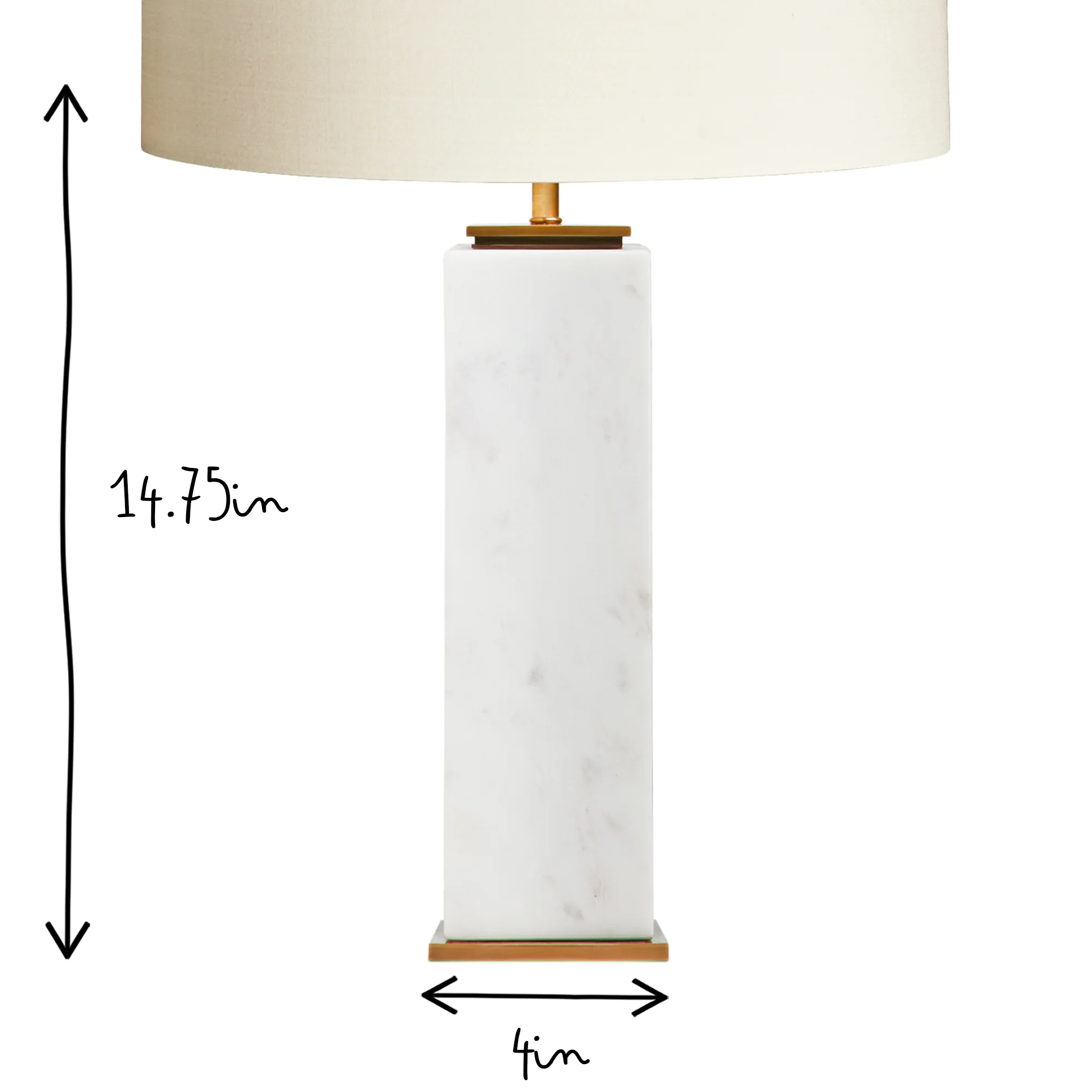 Samson table lamp in white marble - Image 5