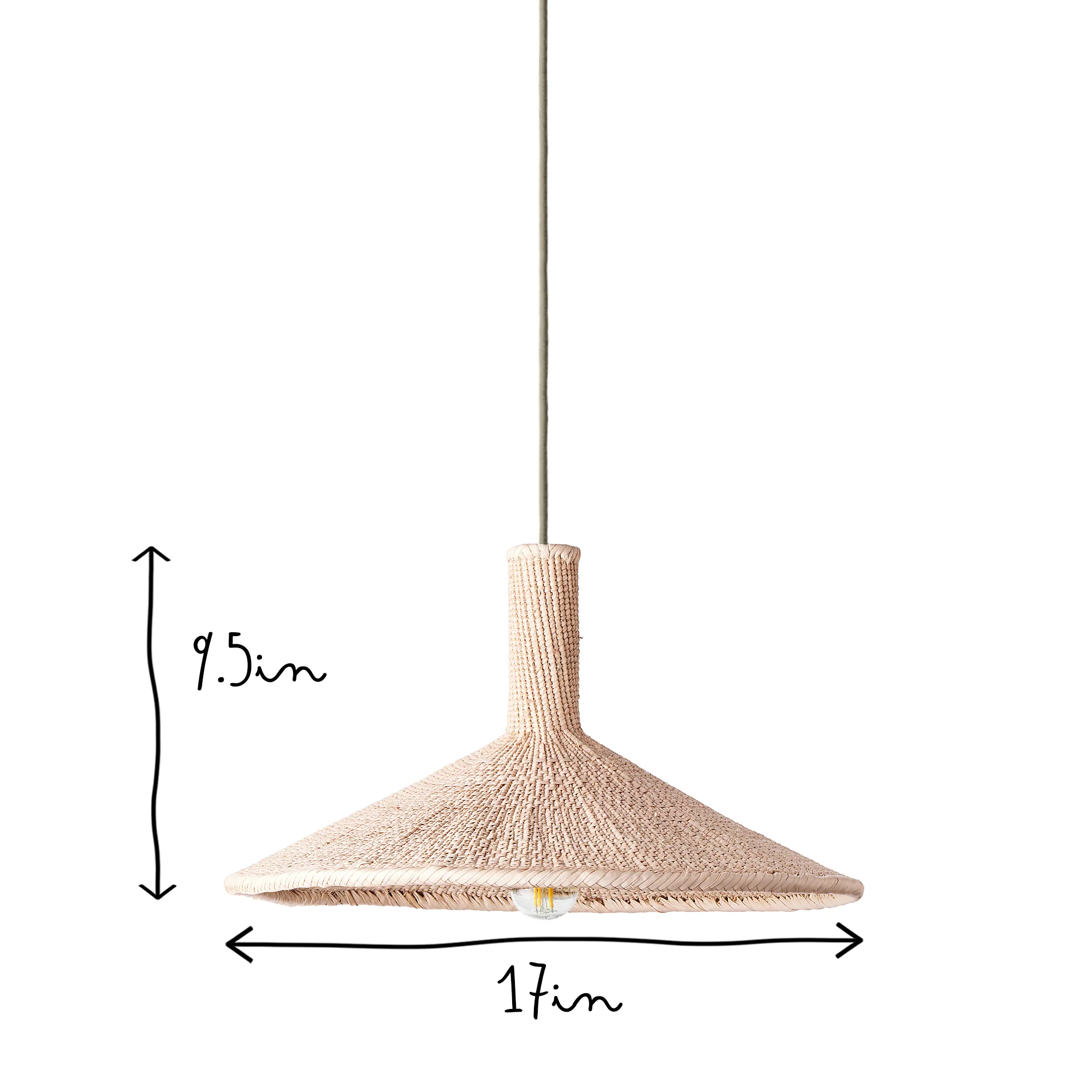 Serena natural woven palm basket - Image 15