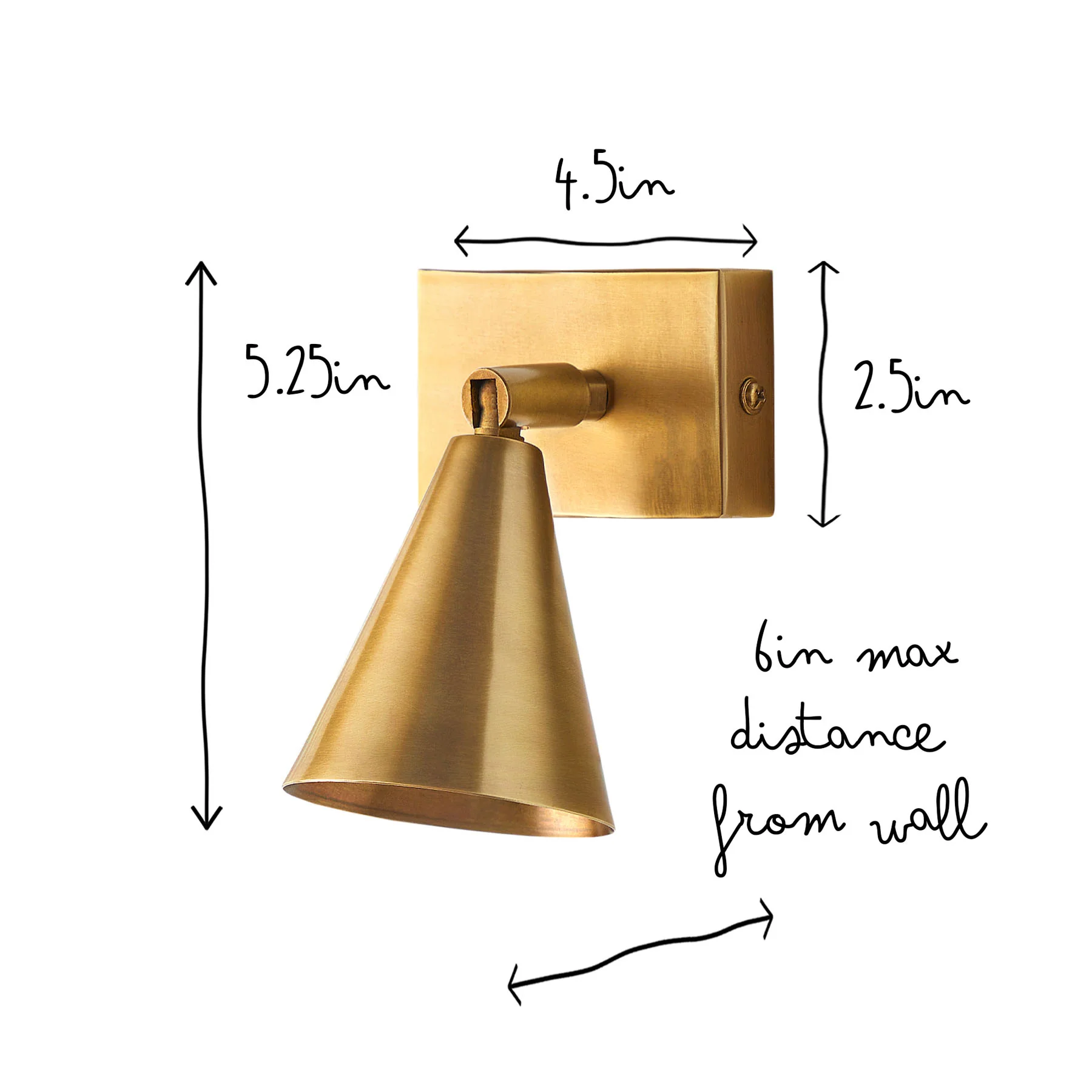 Single Crick spot light in antiqued brass - Image 10