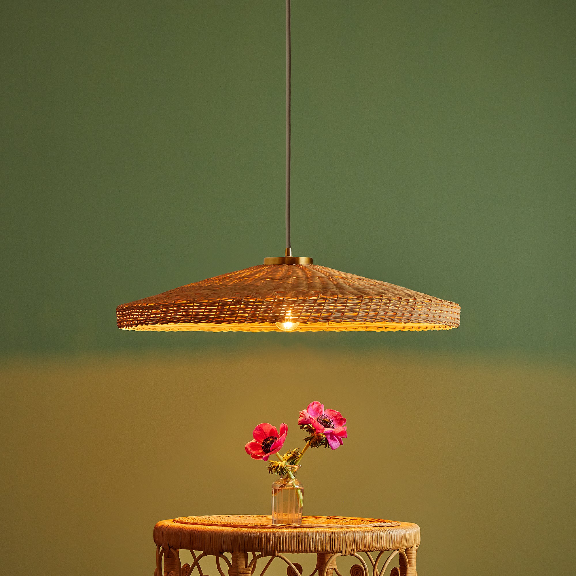Smaller Aphrodite rattan pendant light - Image 7