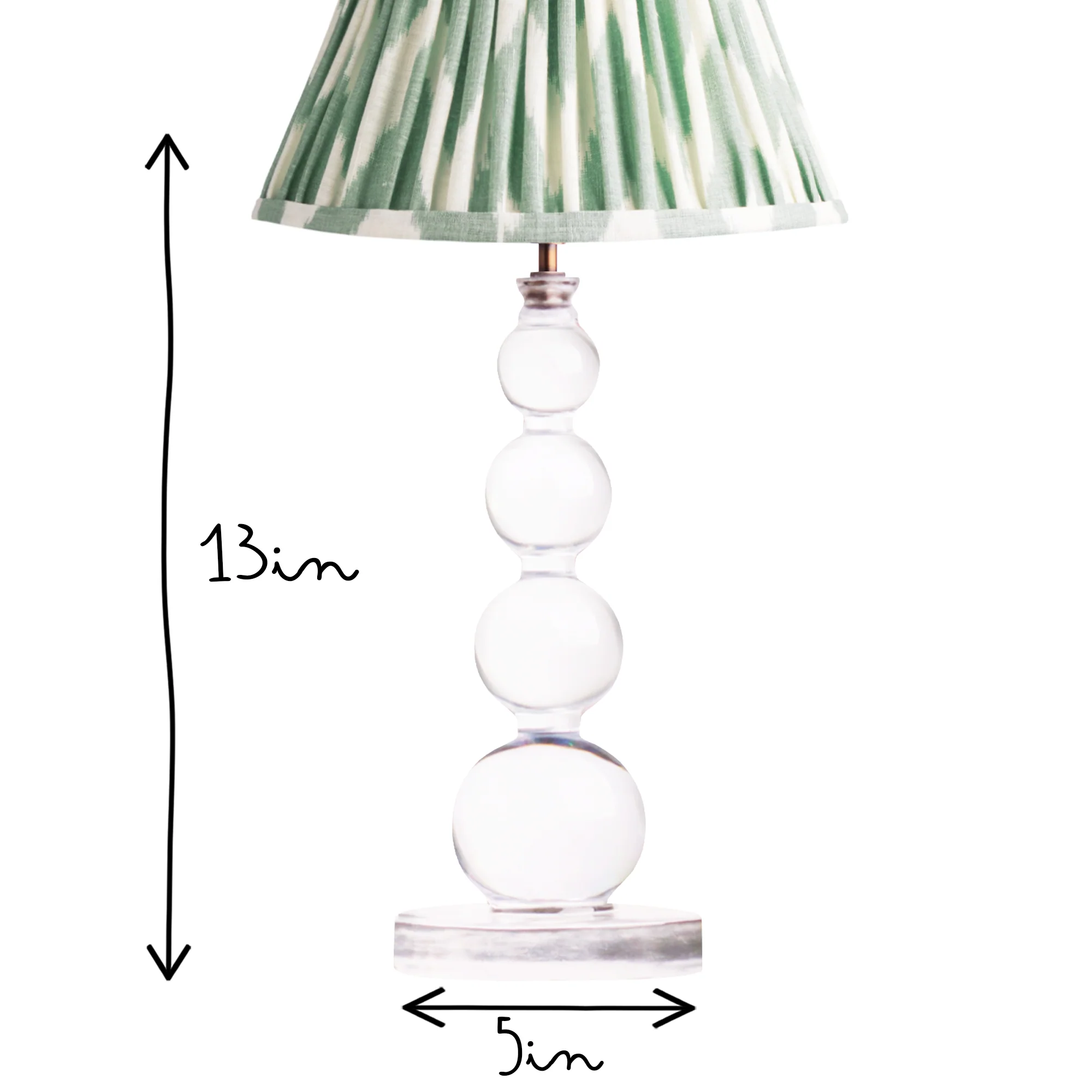 Smaller Aurora cordless table lamp in clear - Image 12