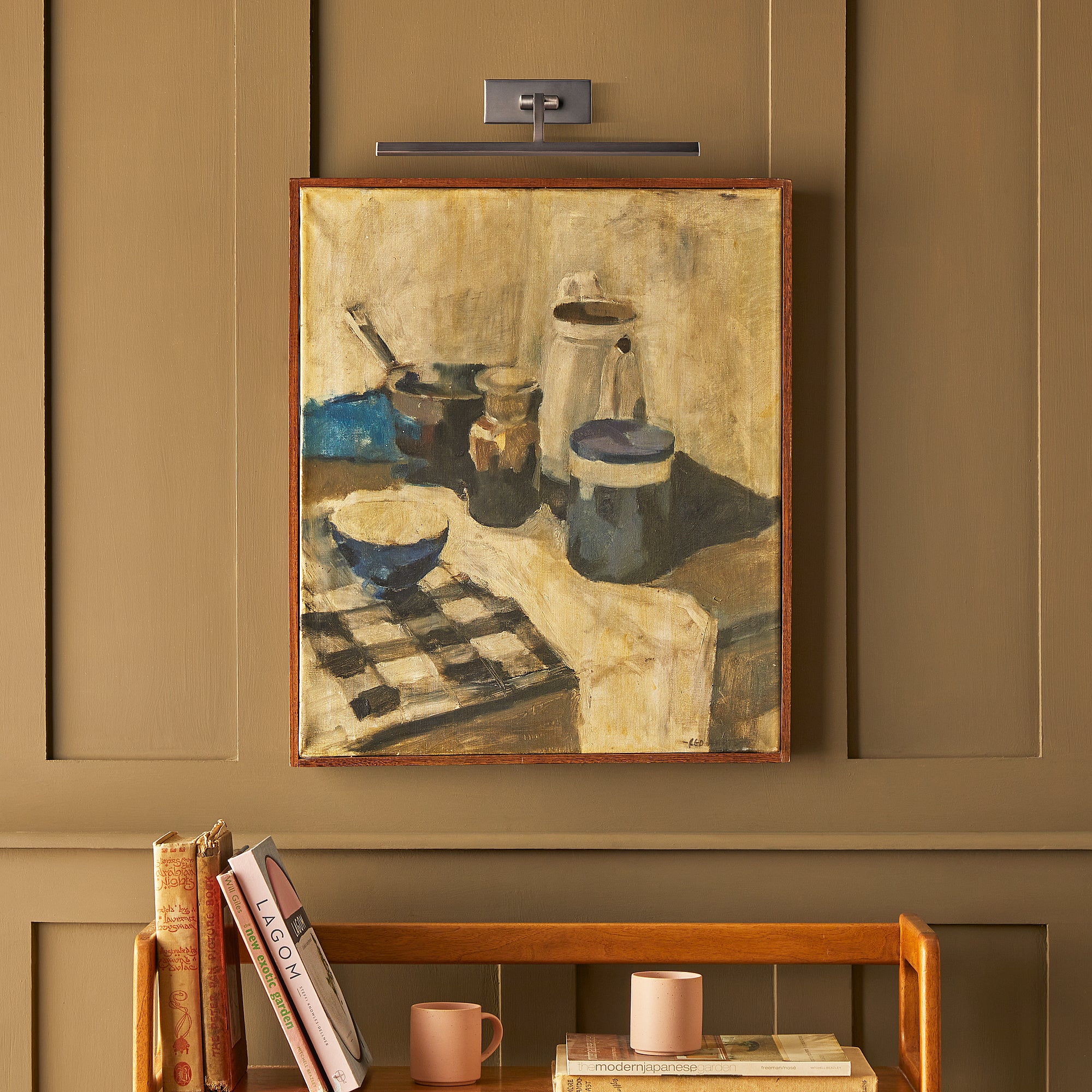 Smaller Blake picture light in bronze - Image 2