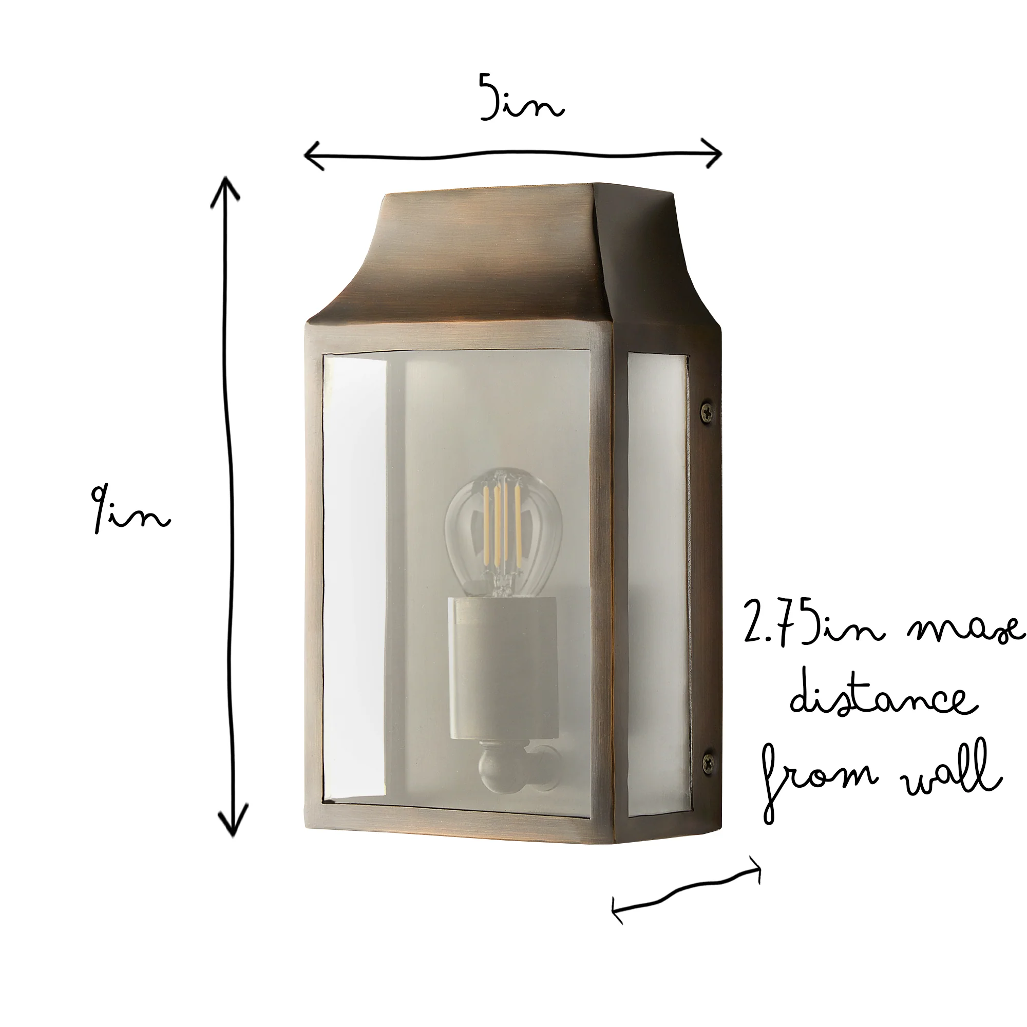 Smaller Crail wall sconce bronze - Image 9