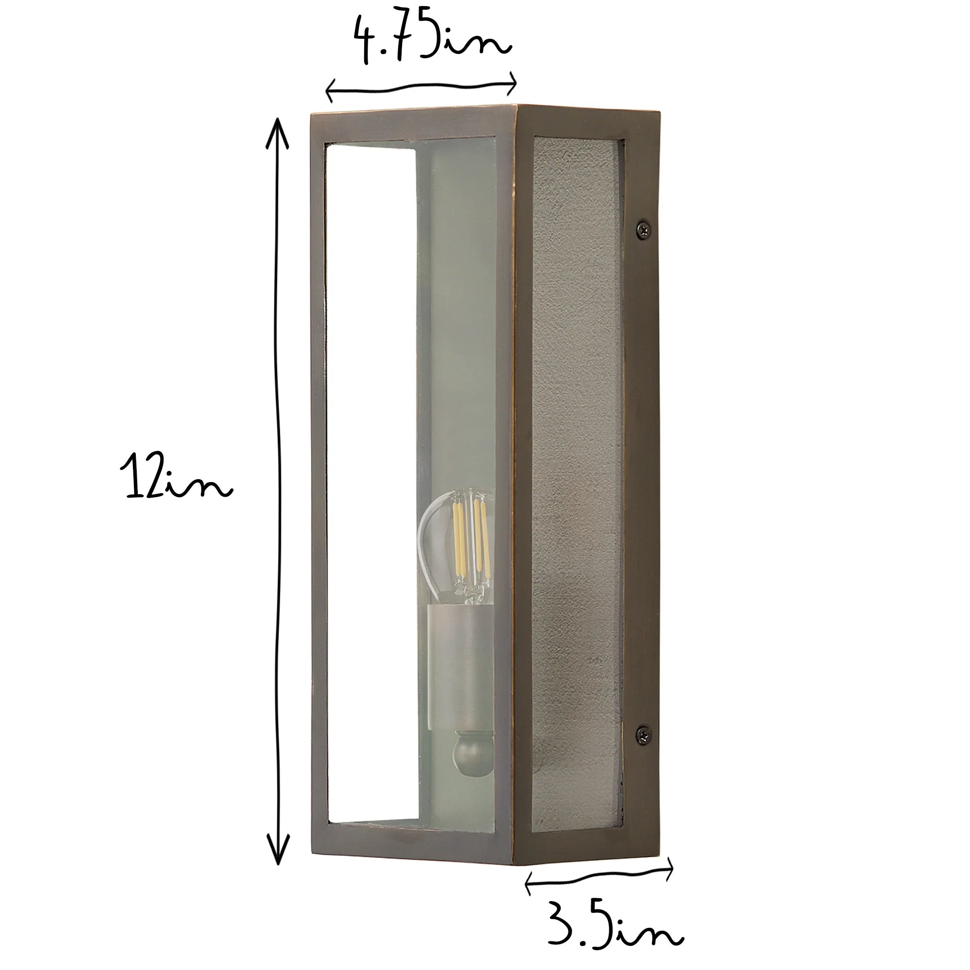 Smaller Orford long and thin wall sconce bronze - Image 10