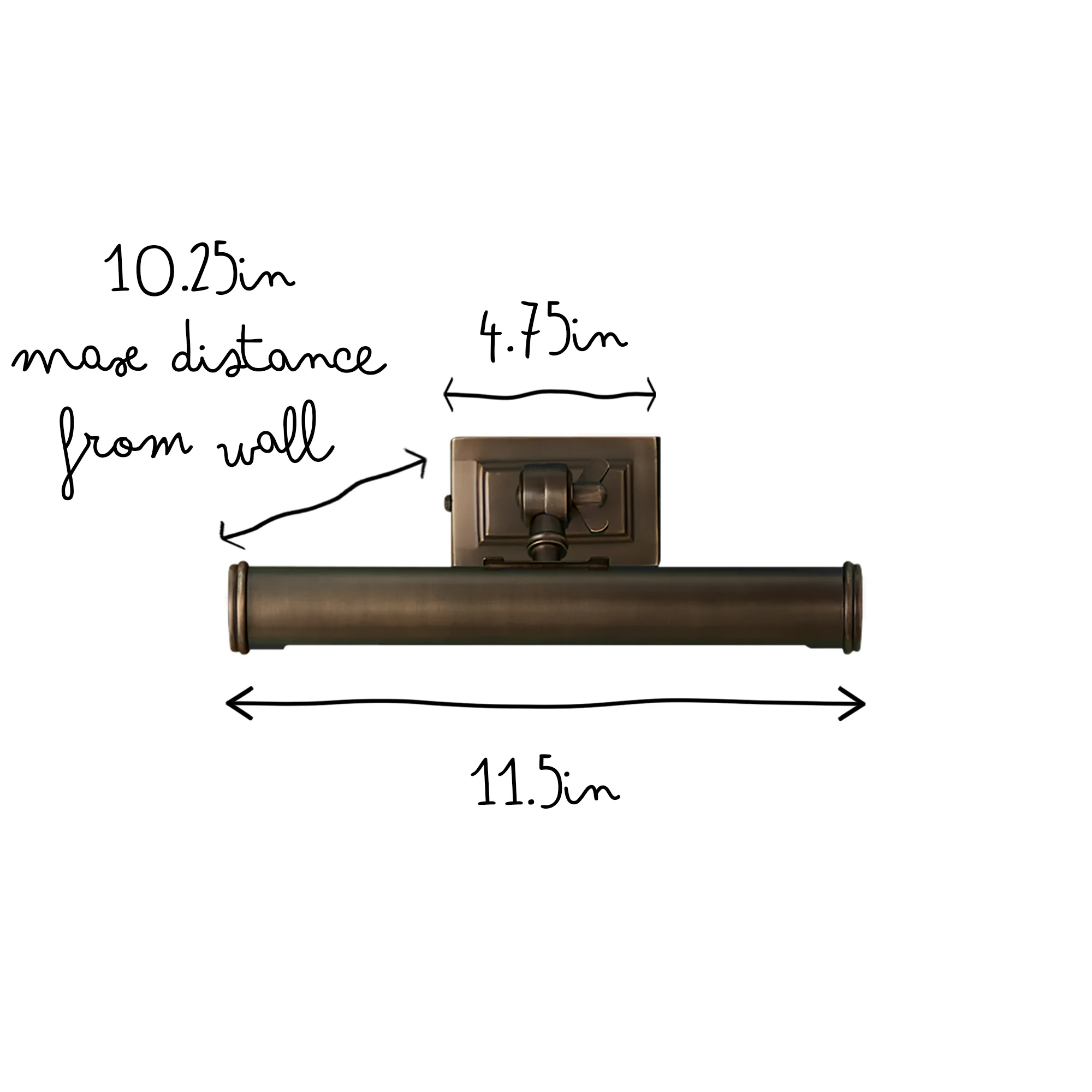 Smaller Pitcheroo picture light in bronze - Image 9