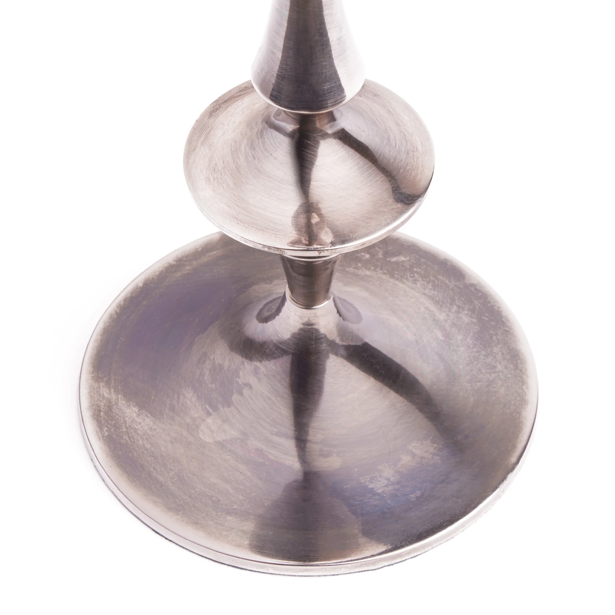 Spindle cordless table lamp in antique silver - Image 7