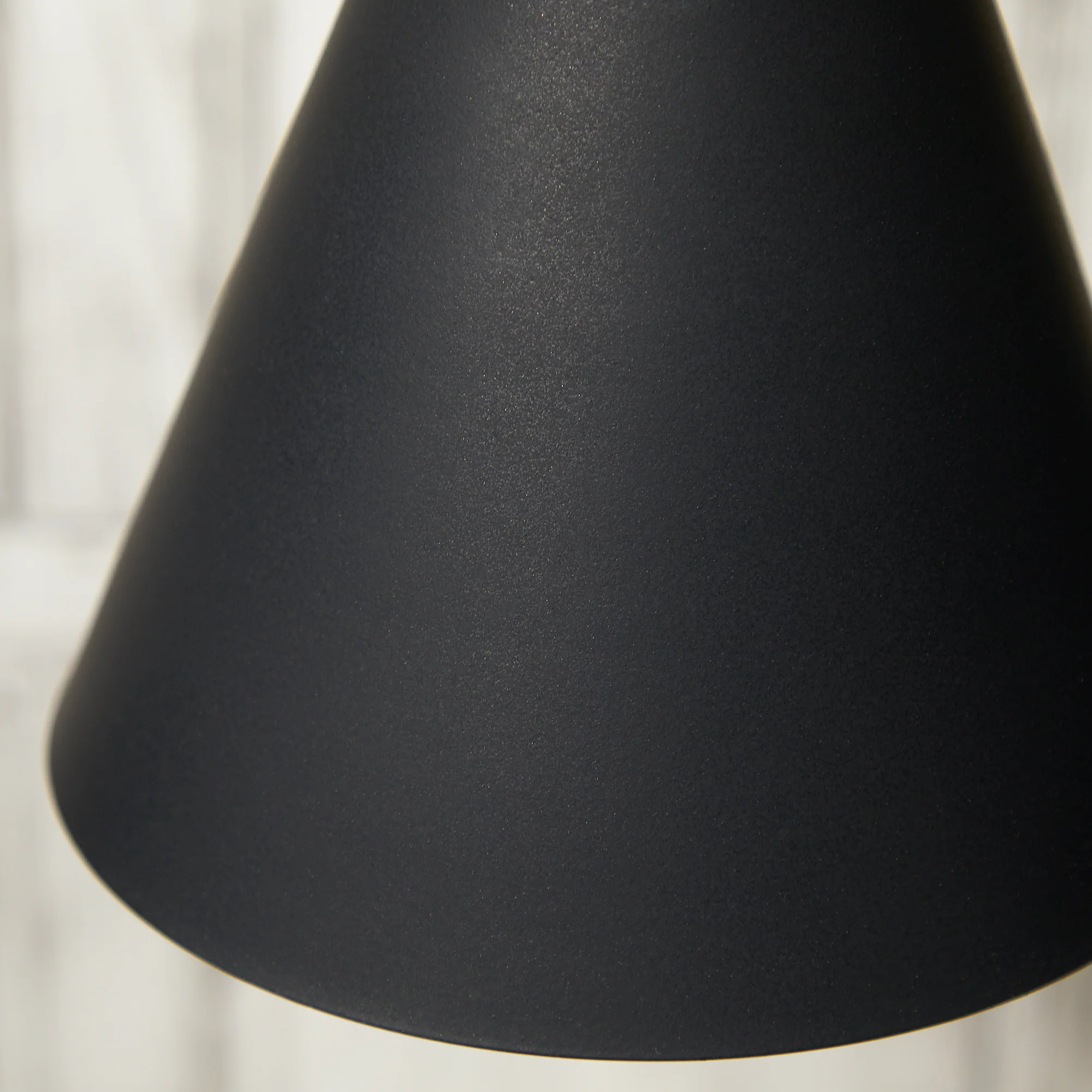 Stanlette pendant shade in ash black with copper interior - Image 4