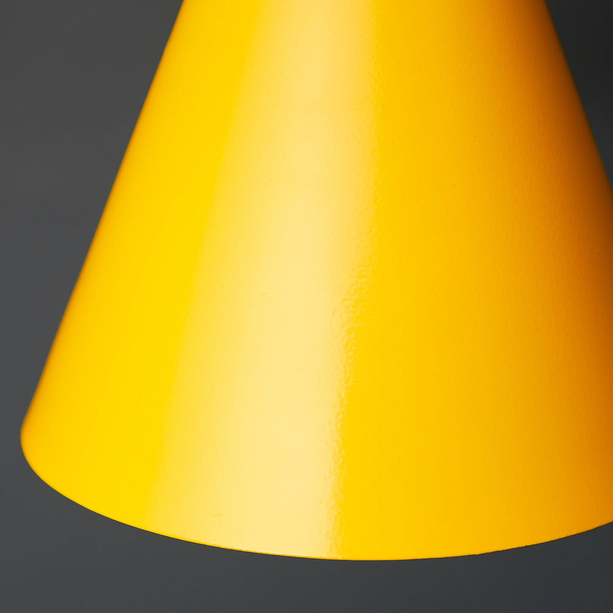 Stanlette pendant shade in yellow with copper interior - Image 3