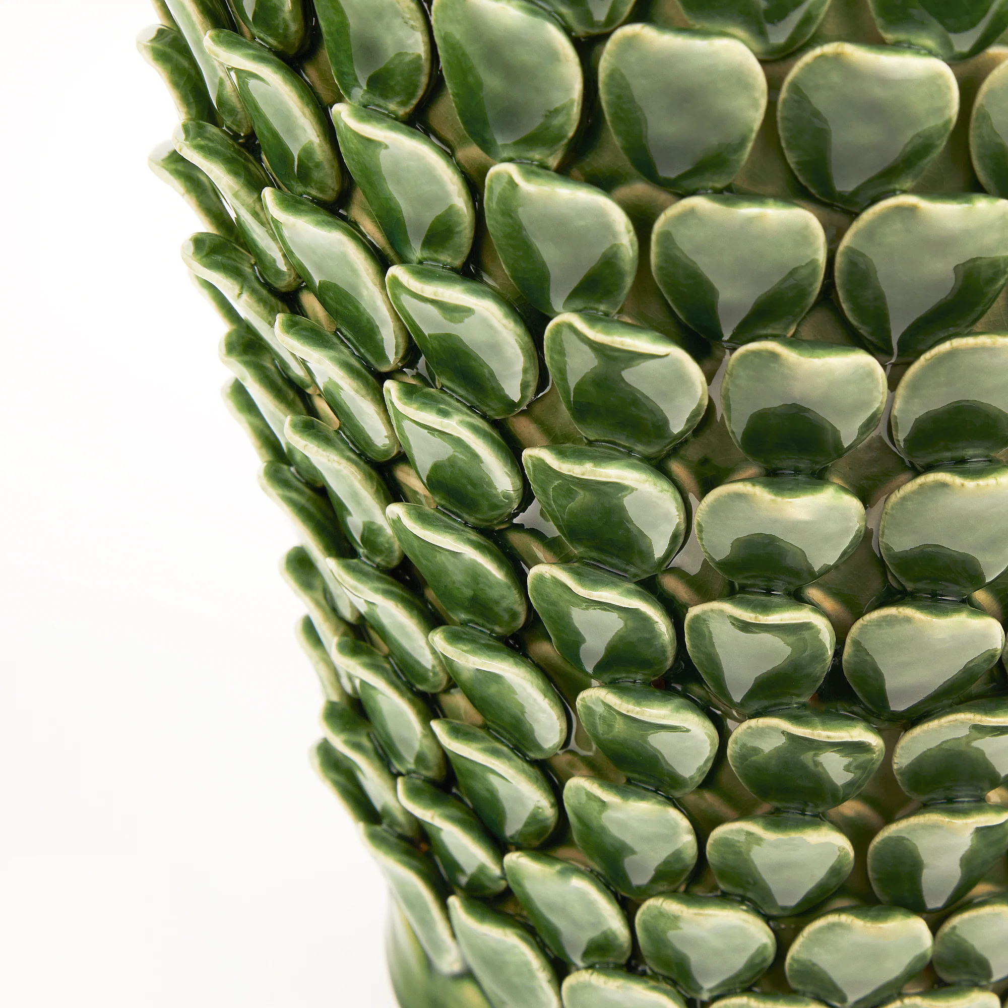 Stucco table lamp in emerald ceramic - Image 5