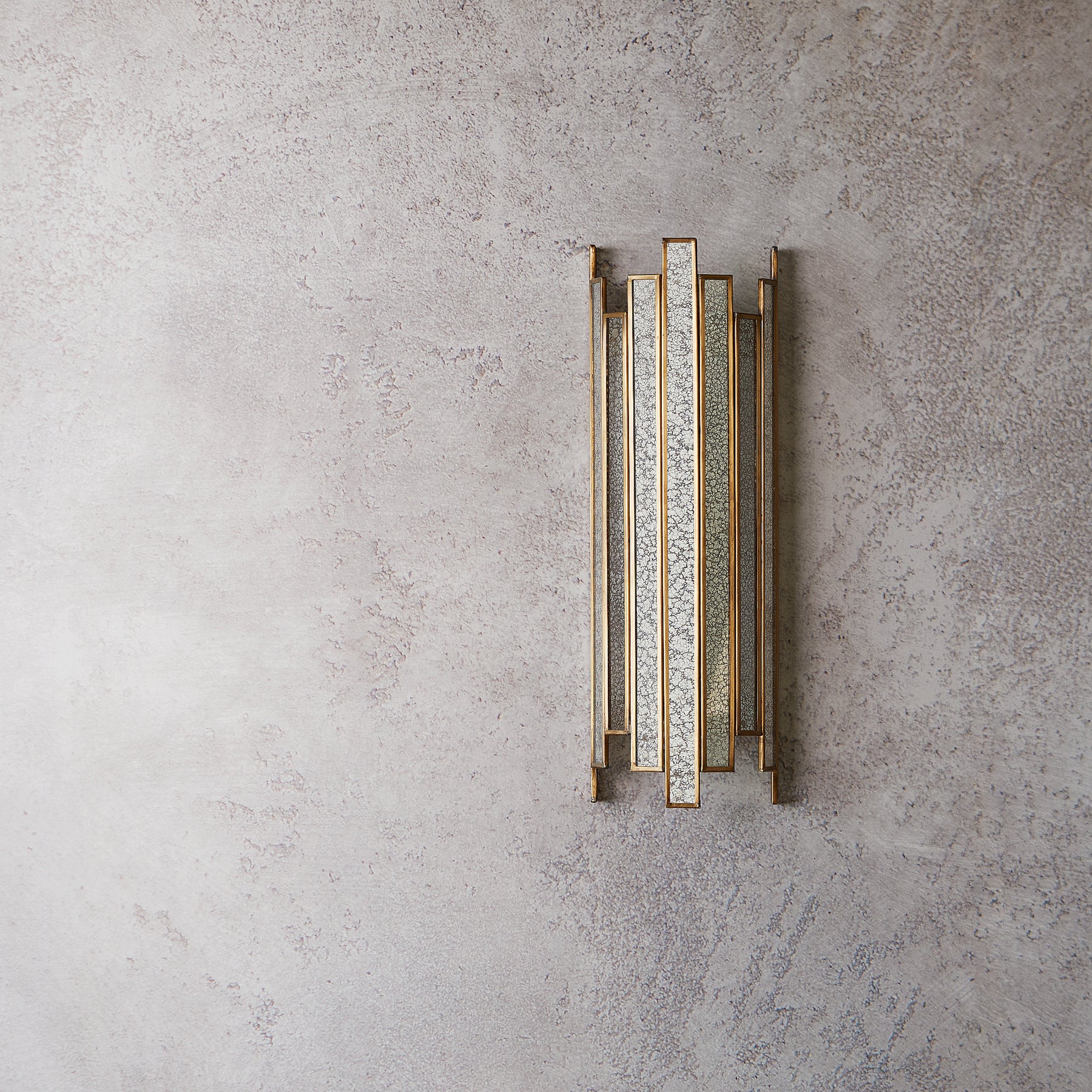 Tall Melville wall sconce in mercurised glass - Image 3