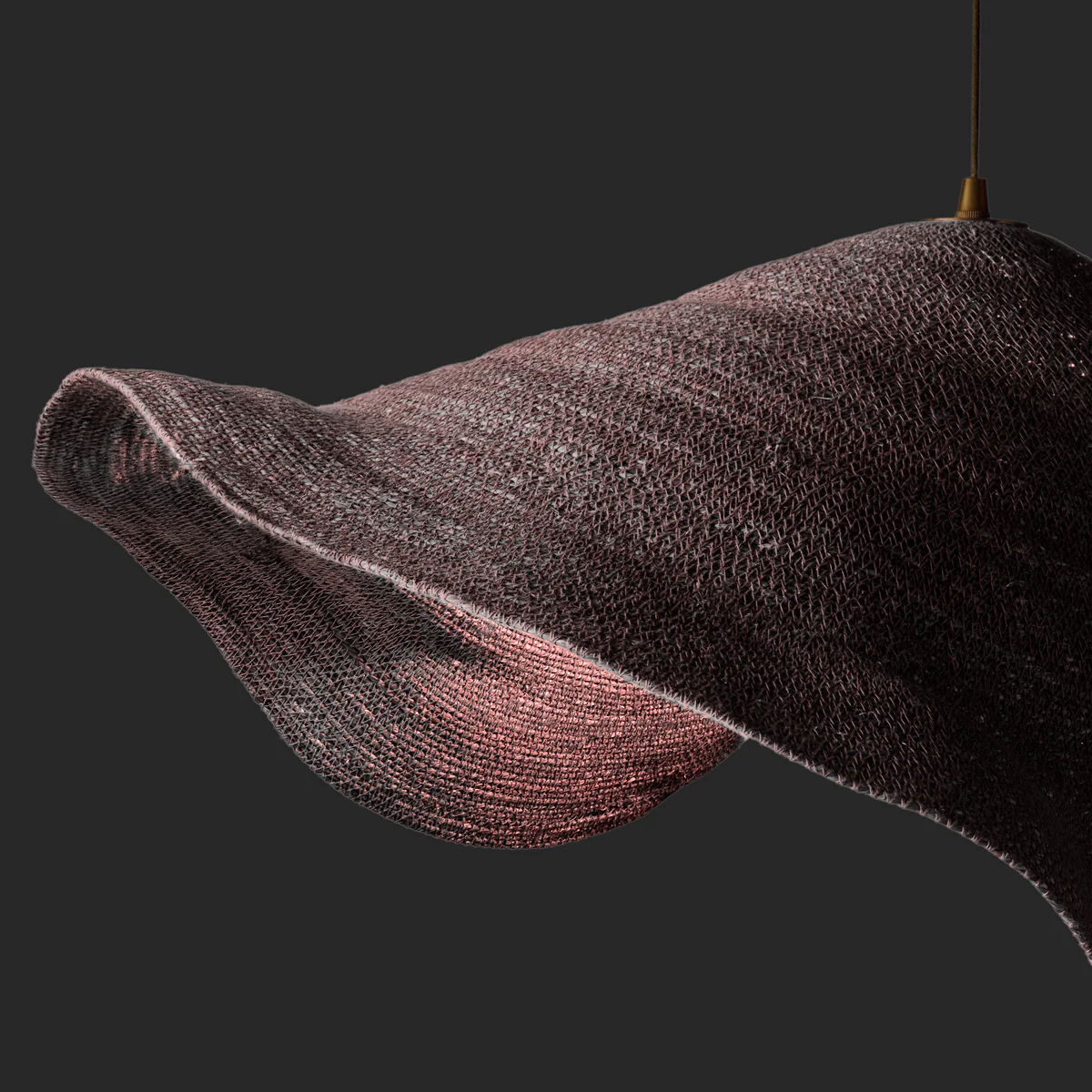 Tallulah jute basket rechargeable pendant in blush by Novogratz - Image 4