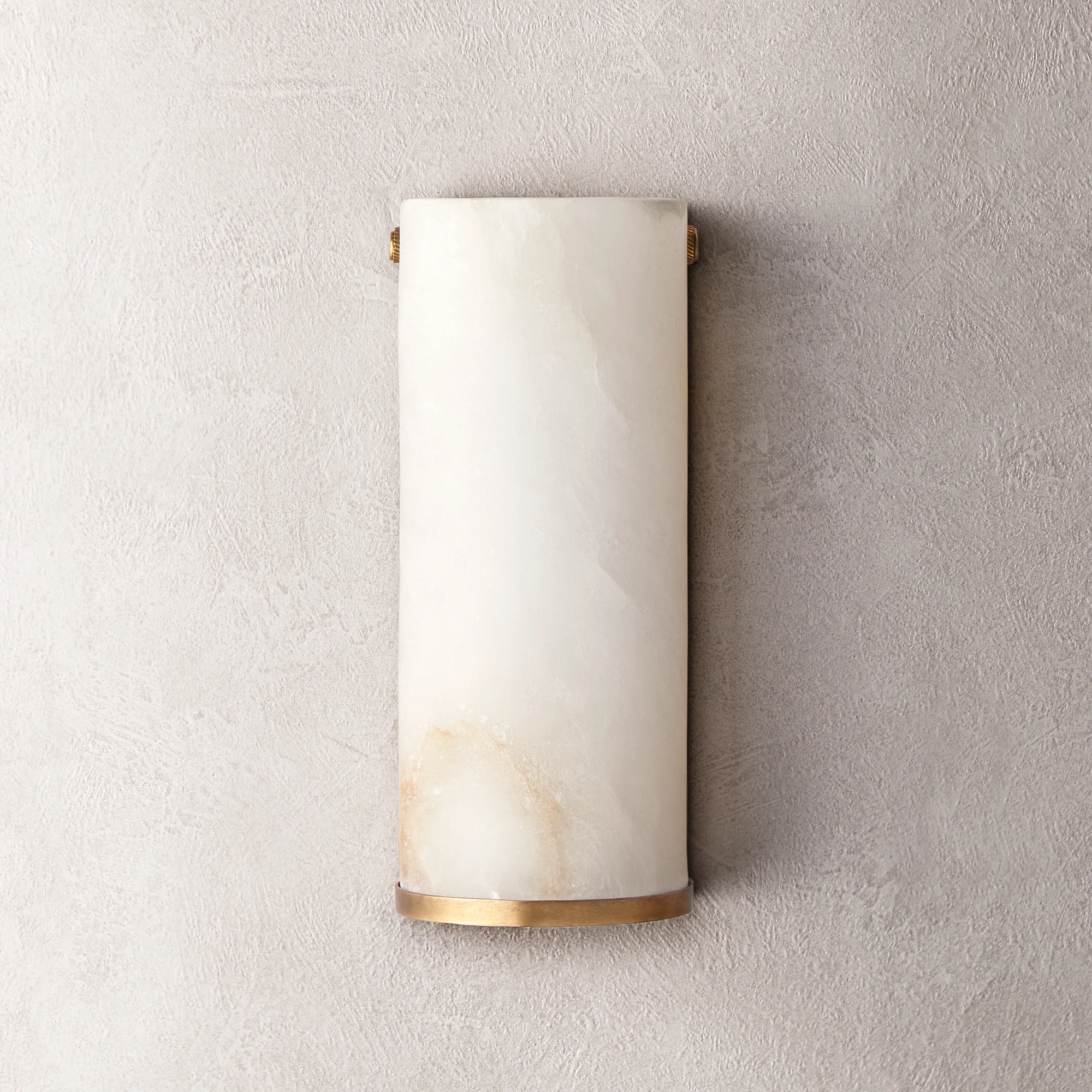 Thales wall sconce in alabaster and antiqued brass - Image 5