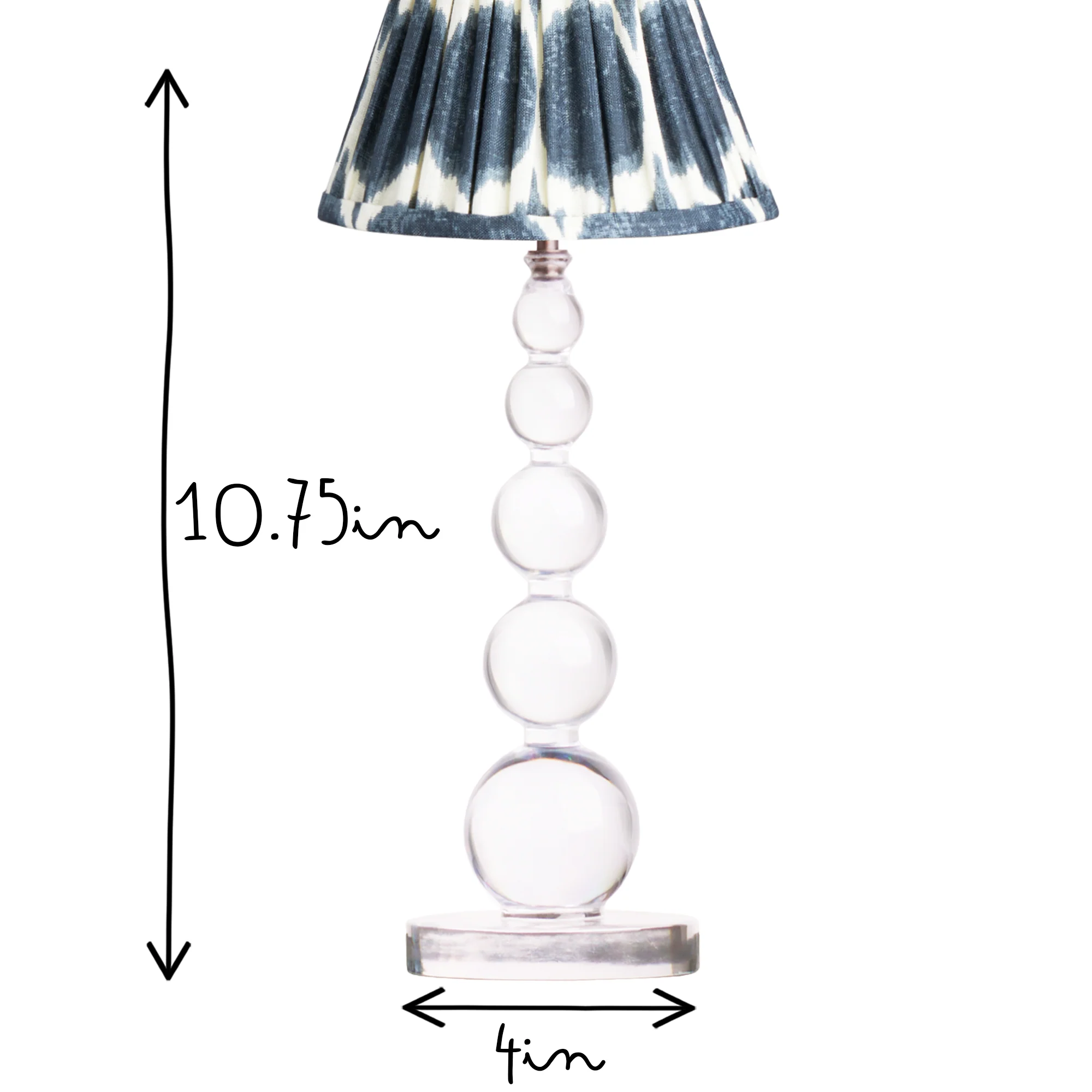 Tiny Aurora cordless table lamp in clear - Image 12