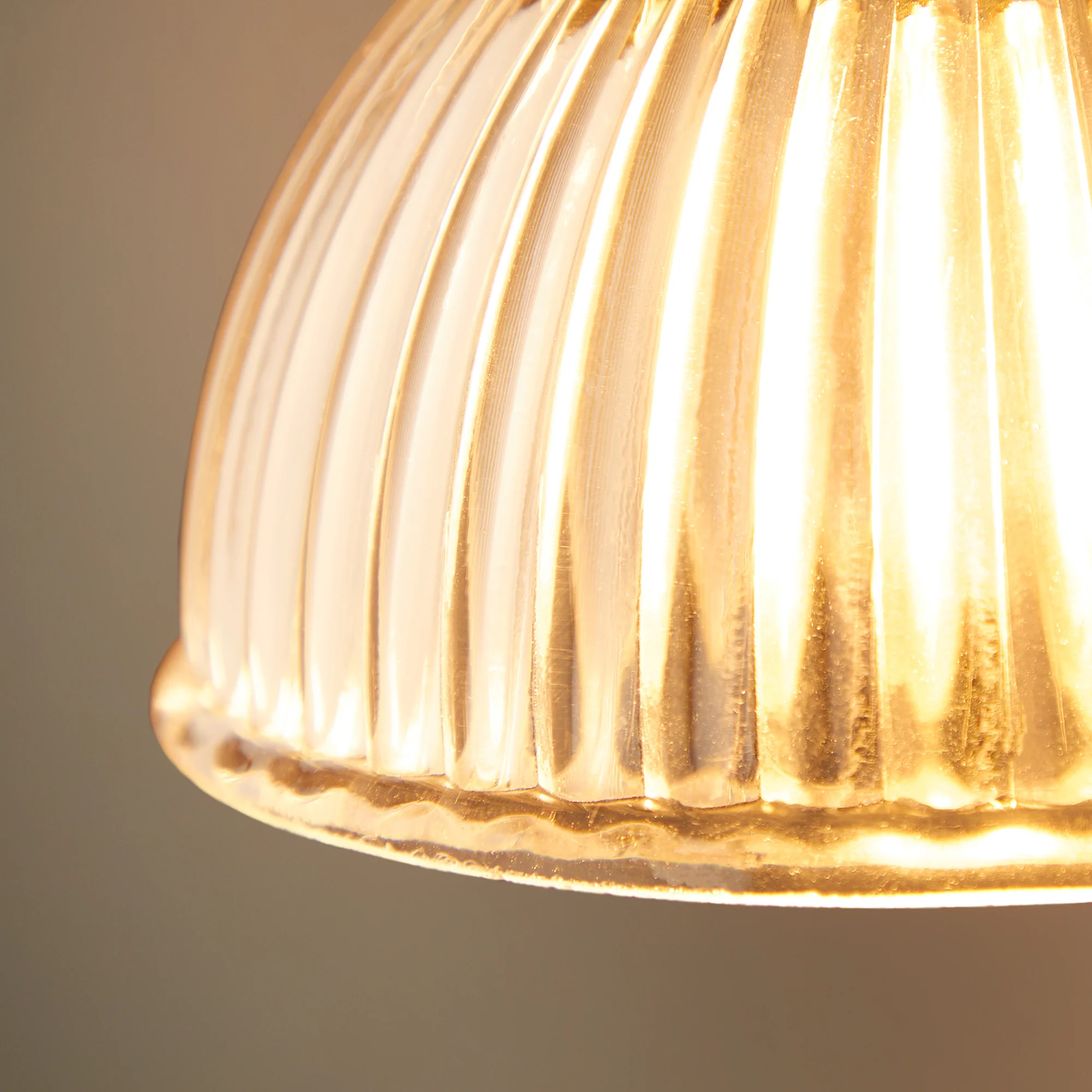 Tiny Cupola pendant shade in prismatic glass - Image 5