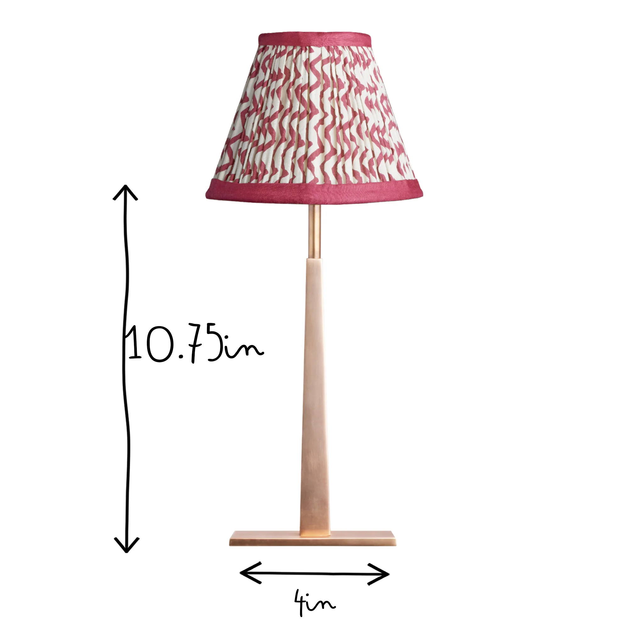 Tiny Trafalgar cordless table lamp in antique brass - Image 12