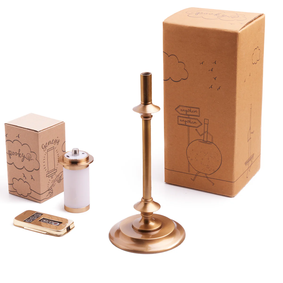 Tiny Trindle cordless table lamp in brass - Image 11