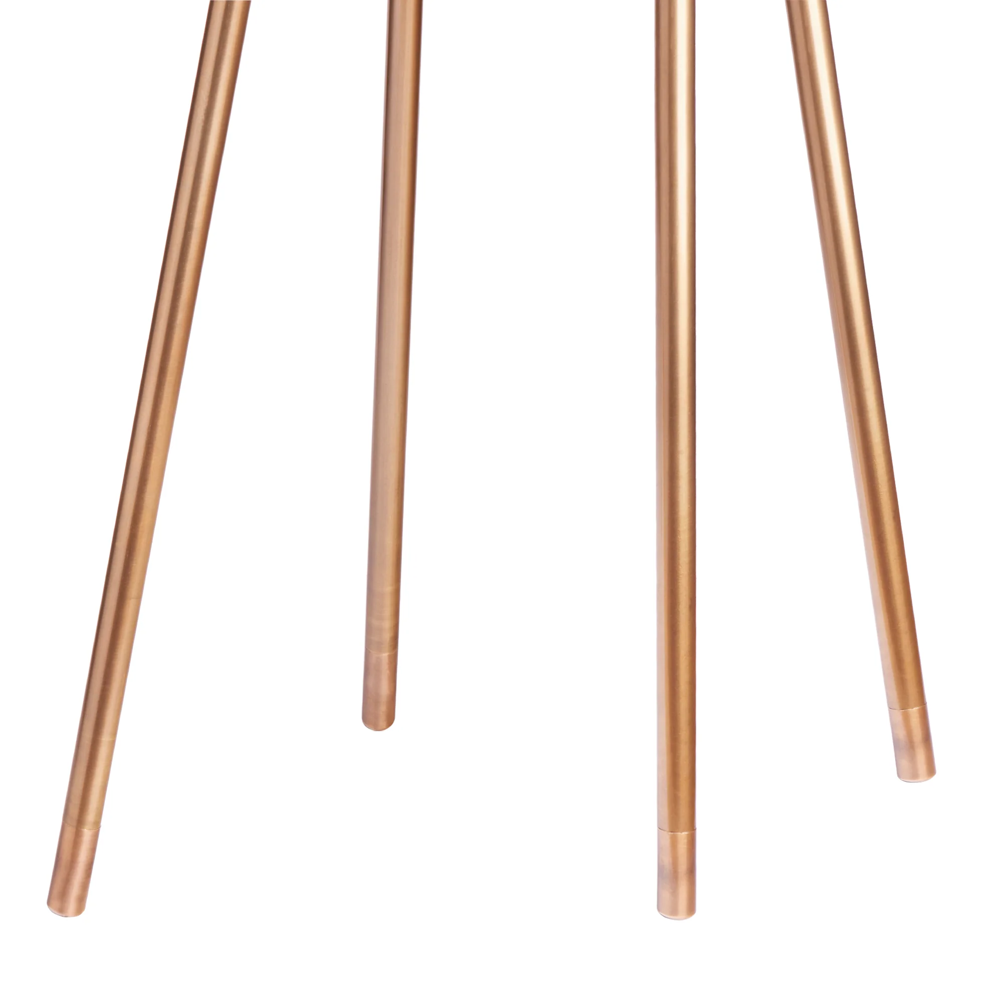 Tricology floor lamp with tray in antiqued brass - Image 4