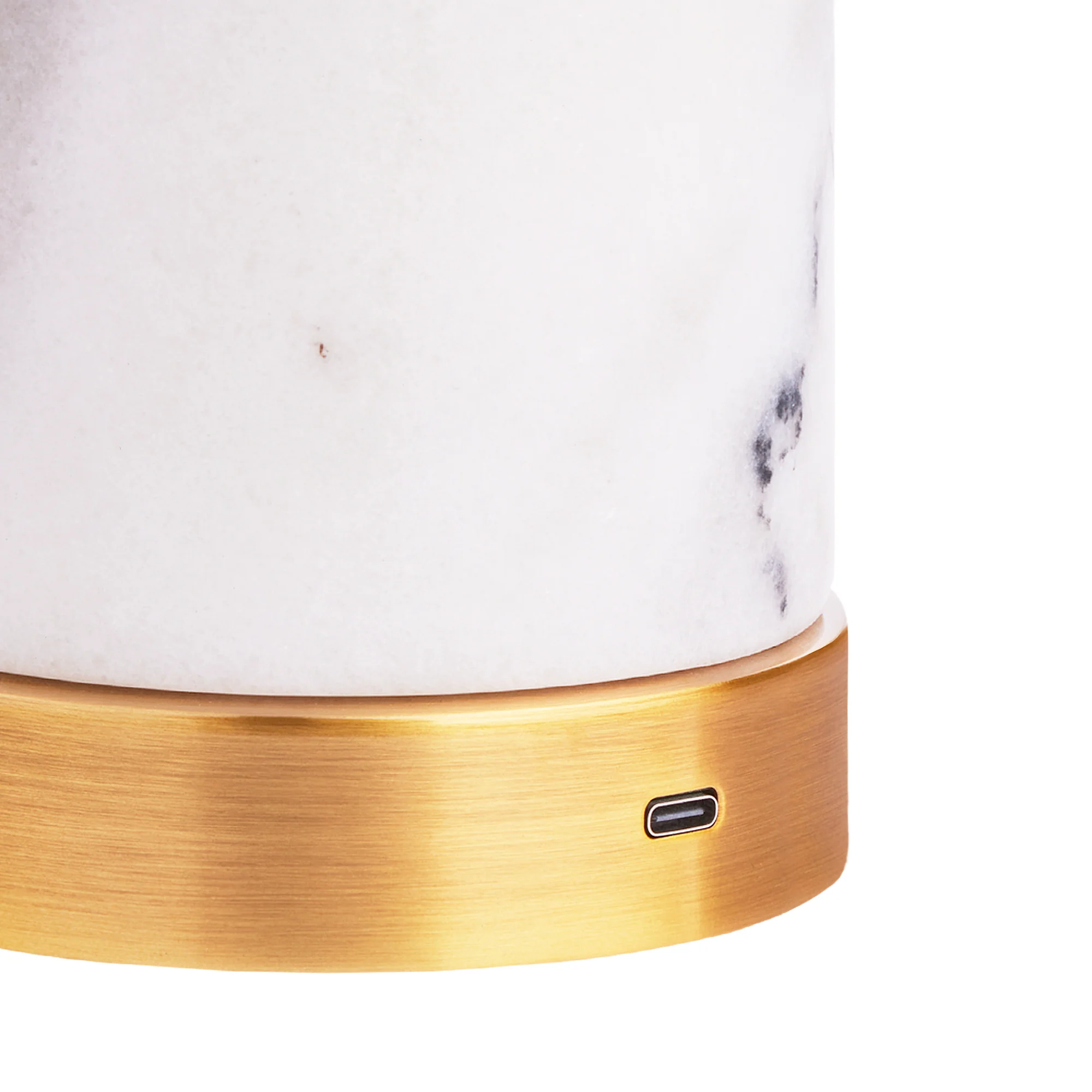 Utopia cordless table lamp in white marble - Image 5