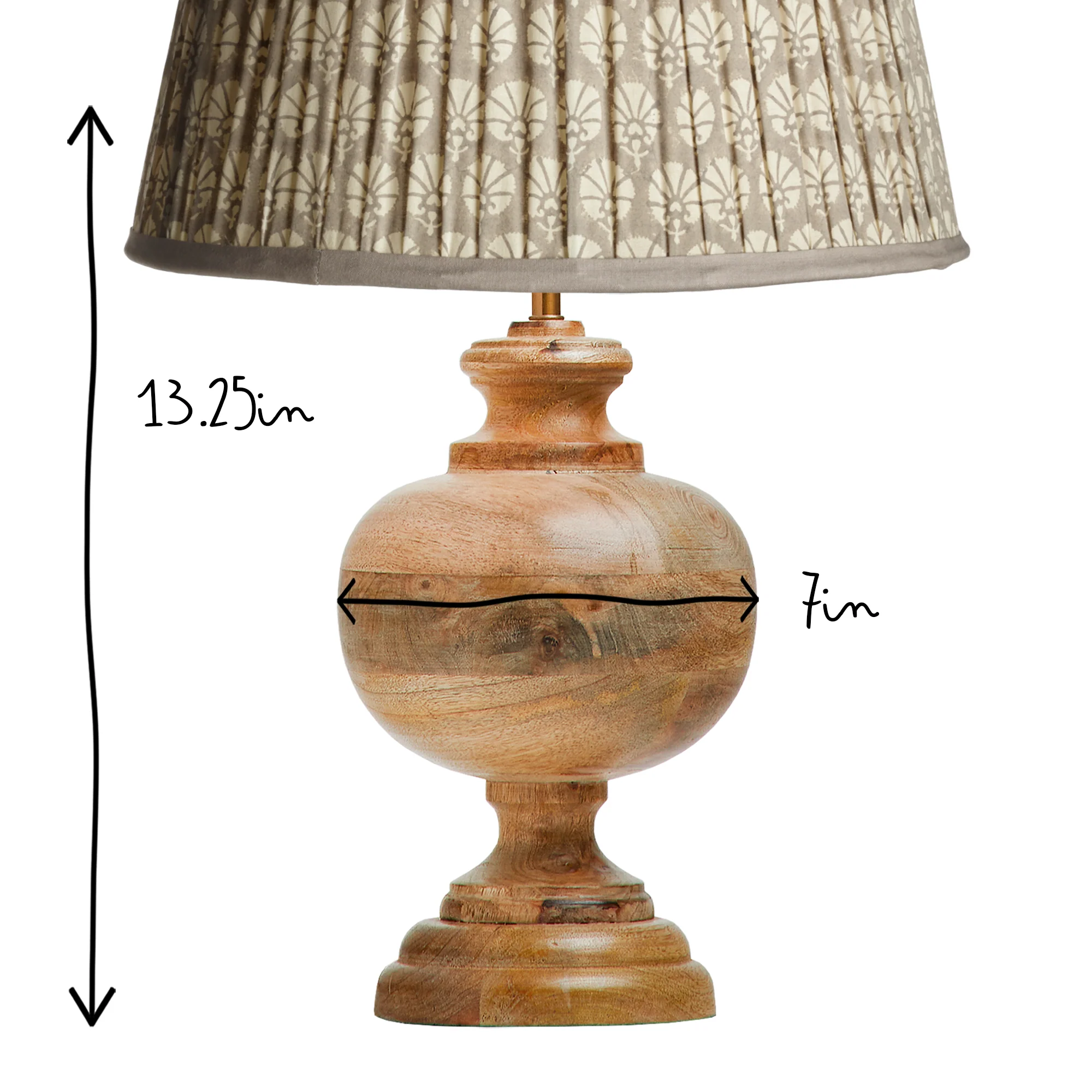 Venus table lamp in natural wood - Image 4