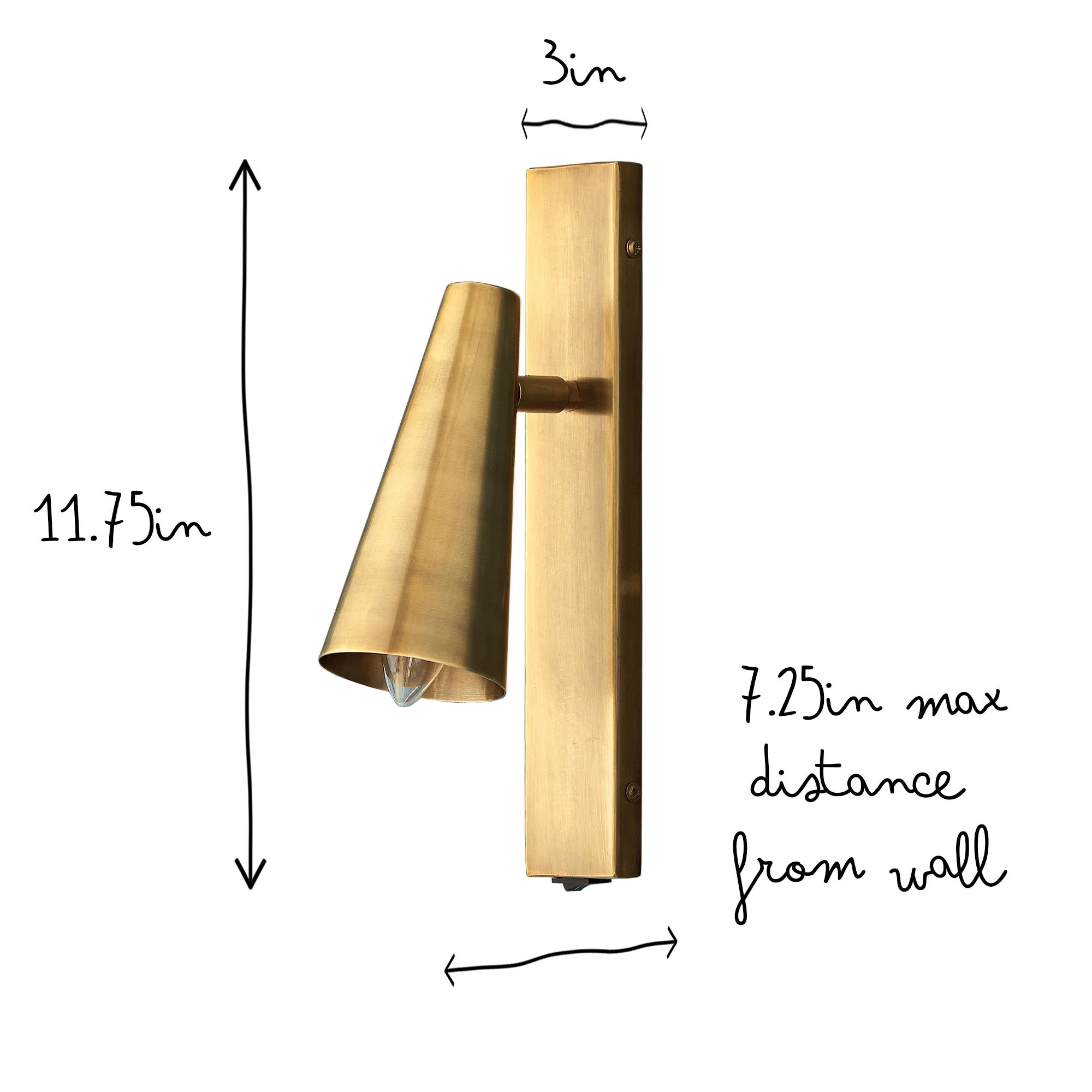 Victor wall sconce in antiqued brass - Image 9