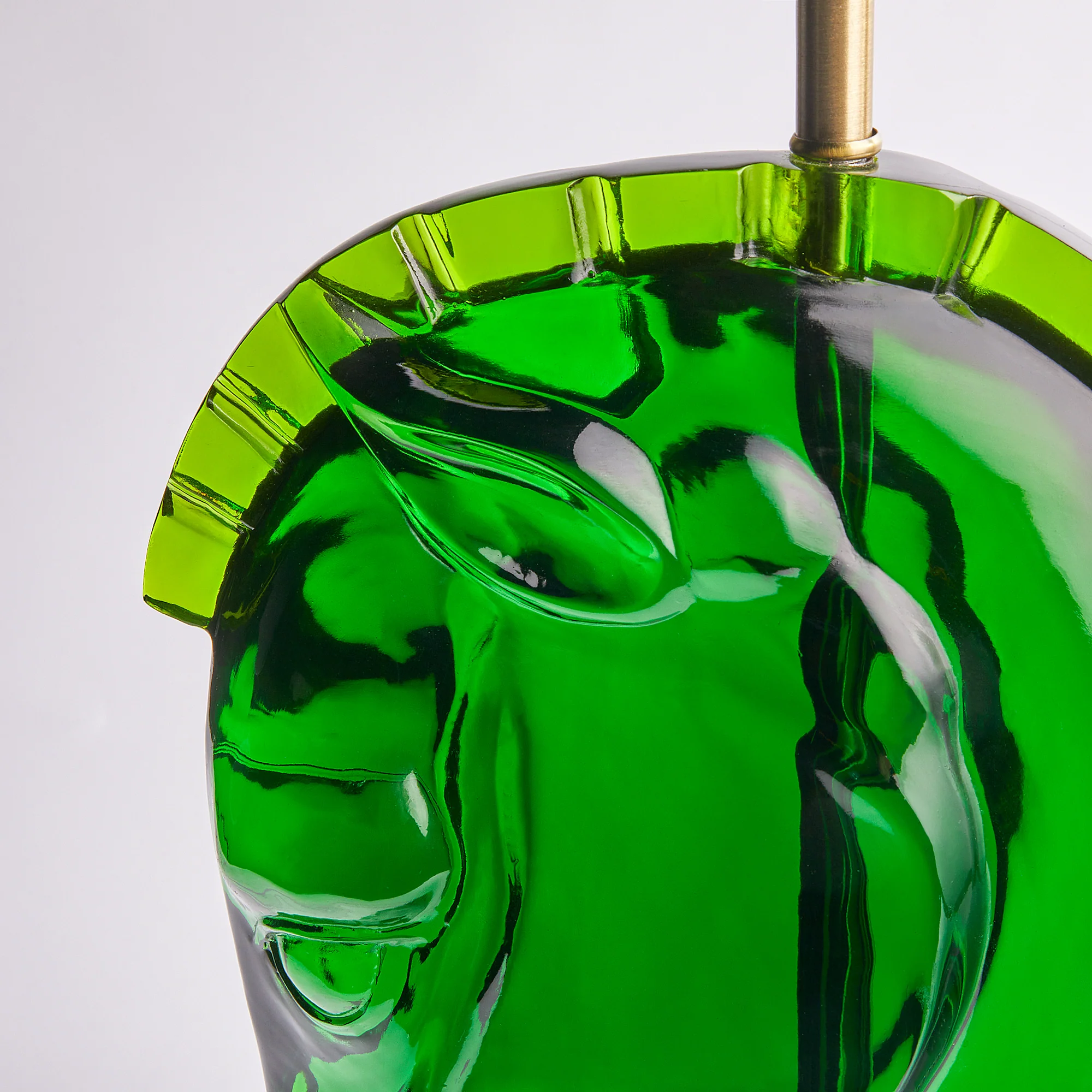 Whinny Table Lamp in green resin - Image 3