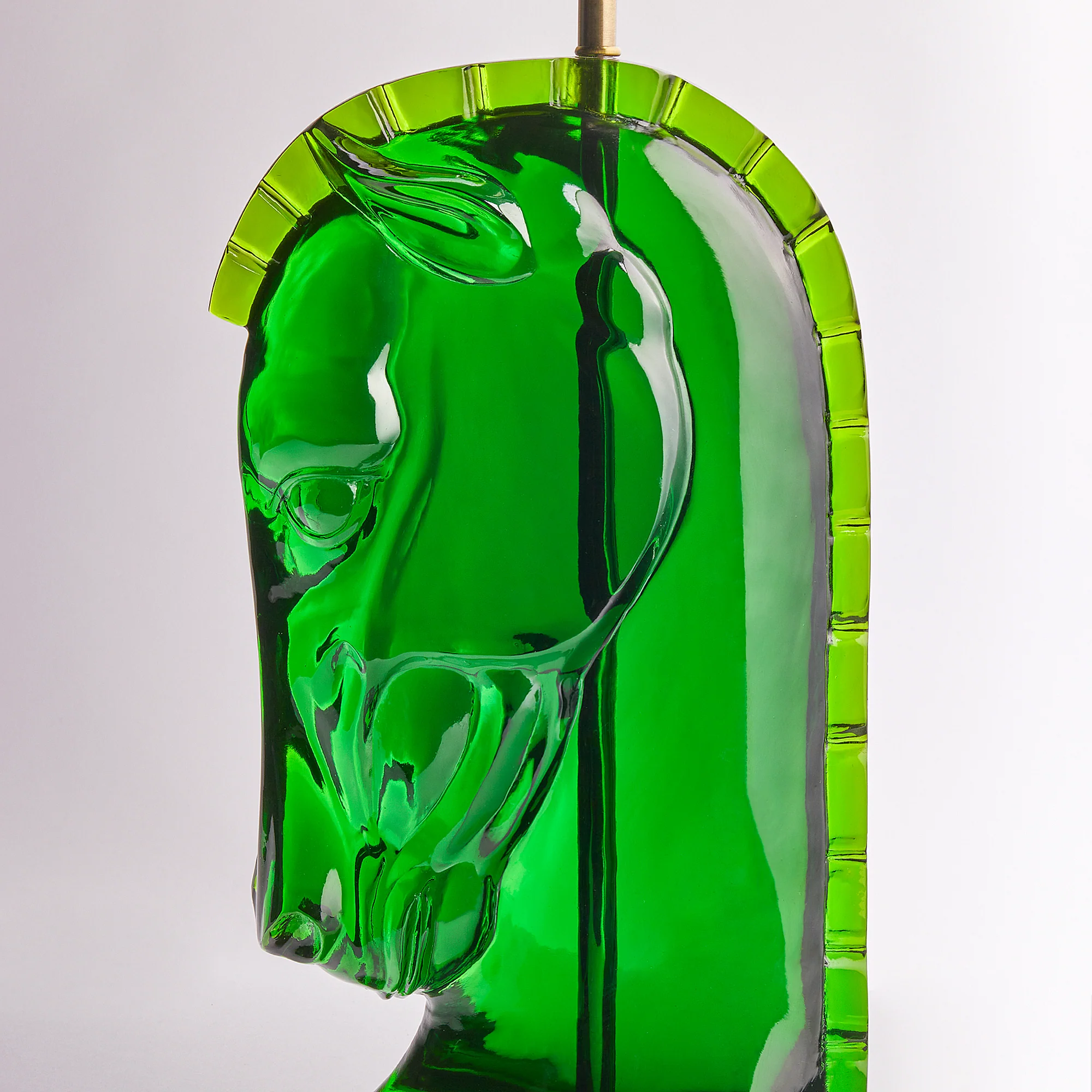 Whinny Table Lamp in green resin - Image 7