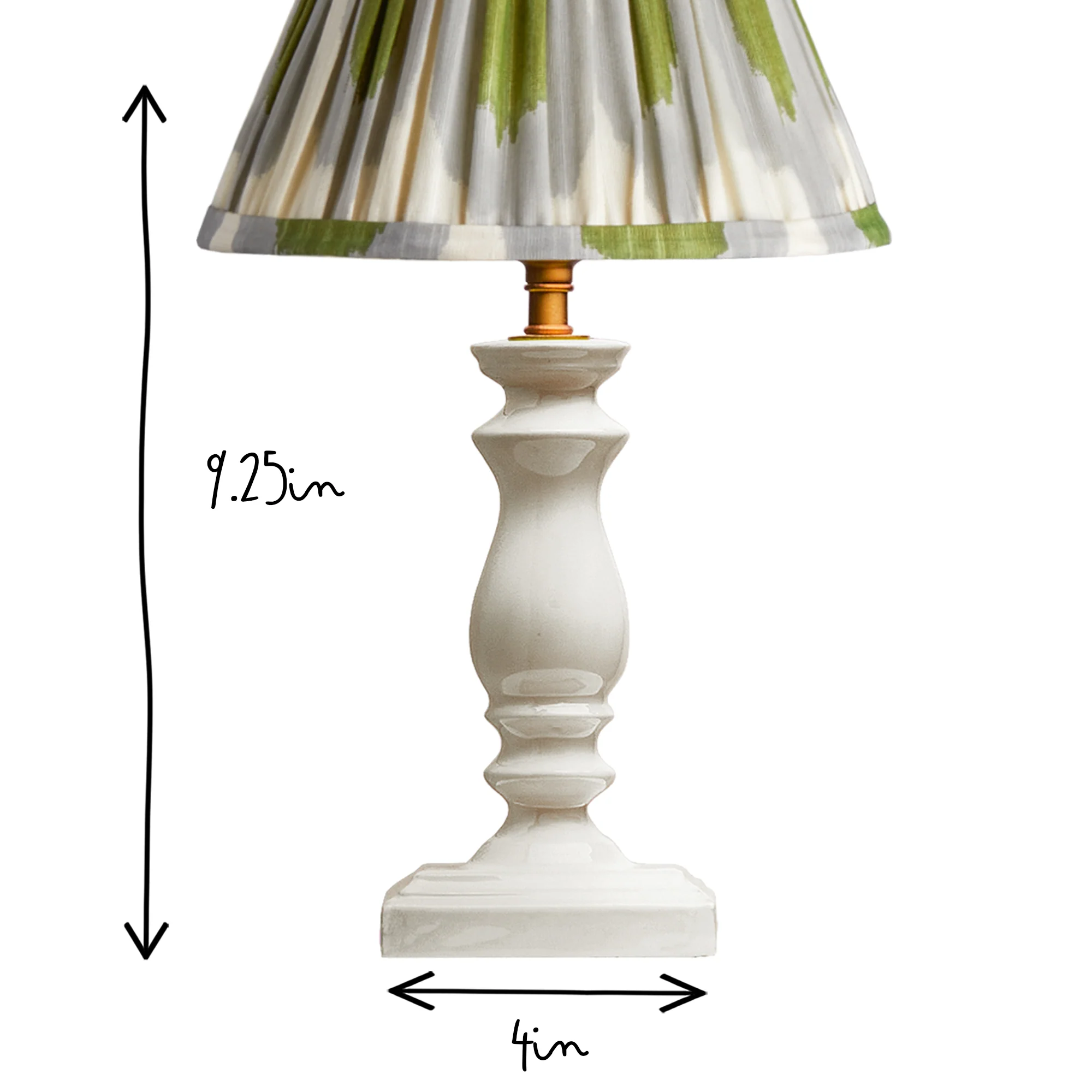 Wilma table lamp in cream - Image 5