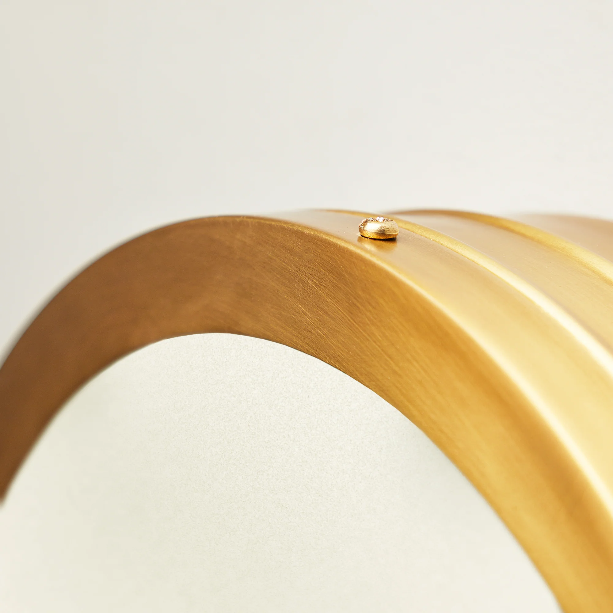 Wisteria flush ceiling mount light in antiqued brass and frosted glass - Image 5