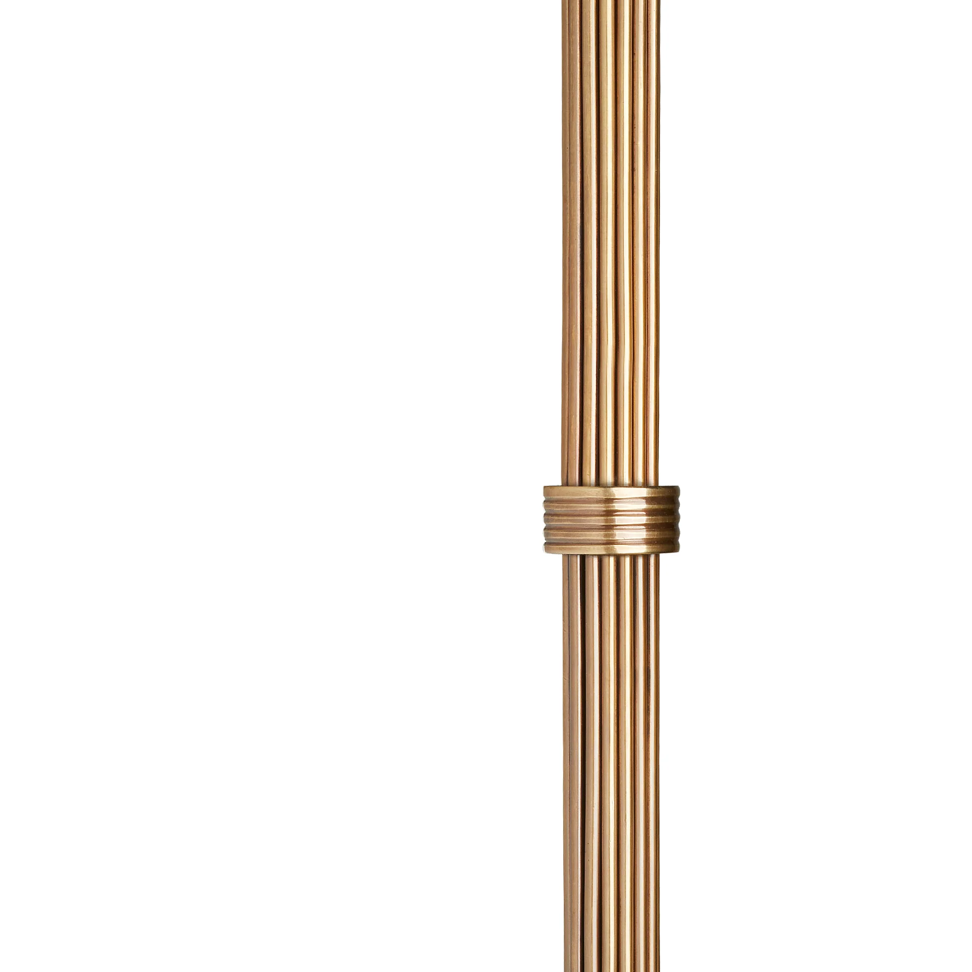 Wrappling floor lamp in antiqued brass - Image 3